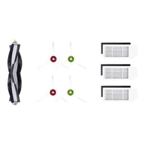 Ecovacs Service Kit D-KT01-0022 1x Main Brush, 2x Side Brushes (White), 3x High Efficiency Filters, Suitable for DEEBOT T10 Family