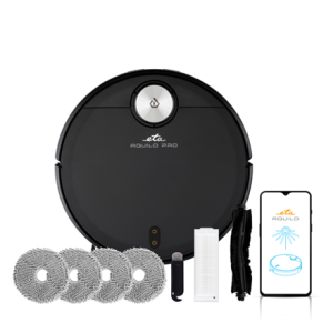 ETA | Robotic Vacuum Cleaner | ETA724390000 Aquilo PRO | Wet&Dry | Operating time (max) 180 min | Li-ion | 5200 mAh | Dust capacity 2.5 L | 4000 Pa | Black